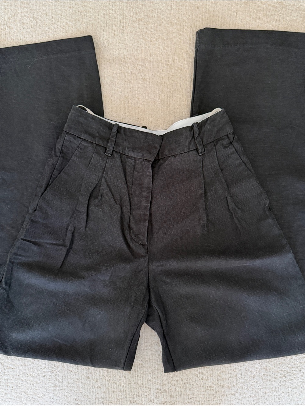 Wilfred Black High-Rise Effortless Pant